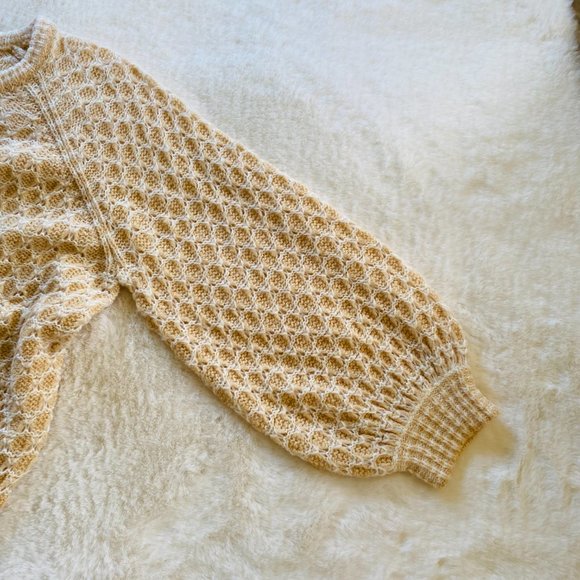 NEW Lilly Pulitzer Sweater XL CORABELLE Honeycomb Puff Blouson Sleeve - Picture 4 of 12